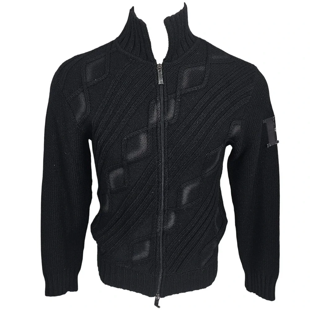 Vintage Gianfranco Ferré‎ Sport Merino Wool Full Zip Sweater Italy M